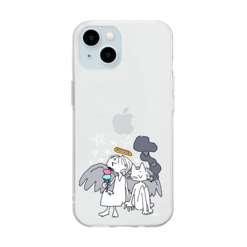 ともだち Soft Clear Smartphone Case