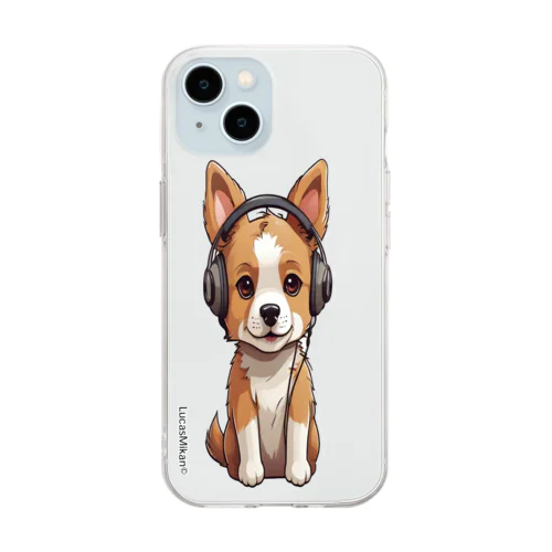 集まれ犬好き / Gathering Dog Lover (brushwood dog)　スマートフォンケース Soft Clear Smartphone Case