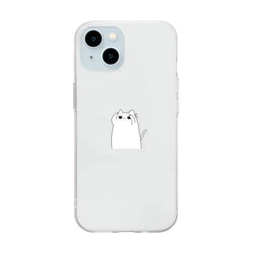 叩かないで Soft Clear Smartphone Case