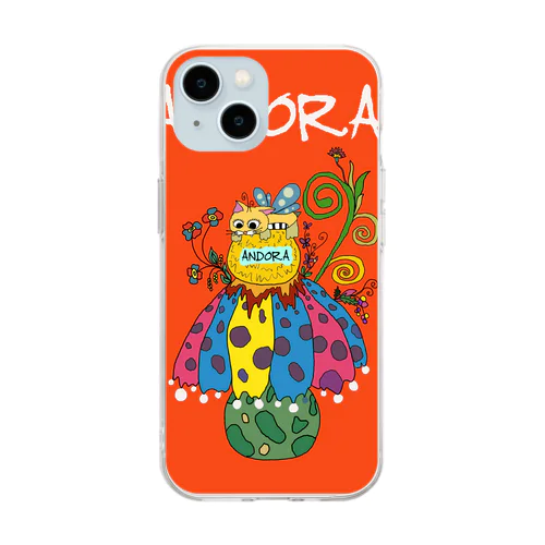 ANDORAの不思議きのこ Soft Clear Smartphone Case