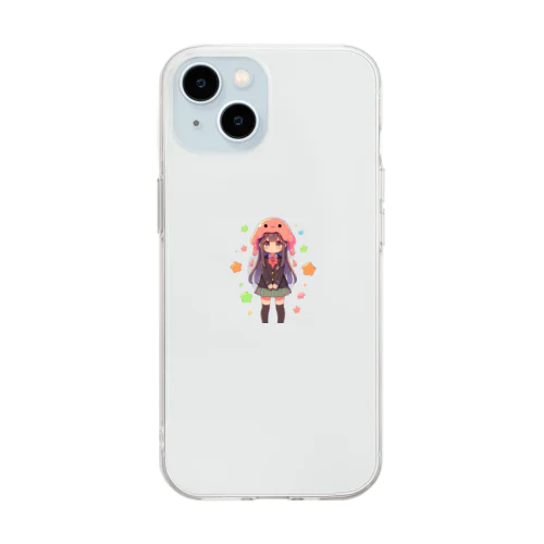スライム娘「華音」 Soft Clear Smartphone Case