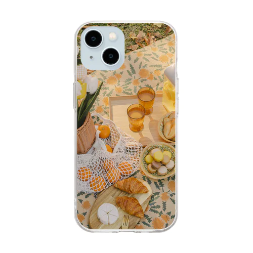 ピクニック Soft Clear Smartphone Case