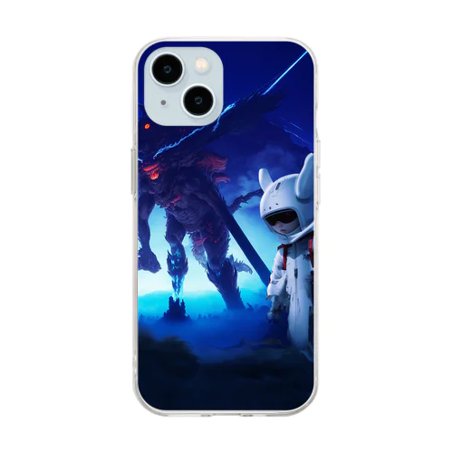 怪物を操縦する子供 Soft Clear Smartphone Case