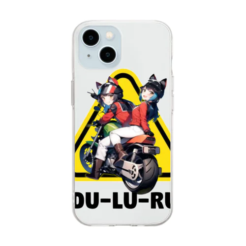 "Du.Lu.Ru"シリーズの『桜&桃』 Soft Clear Smartphone Case