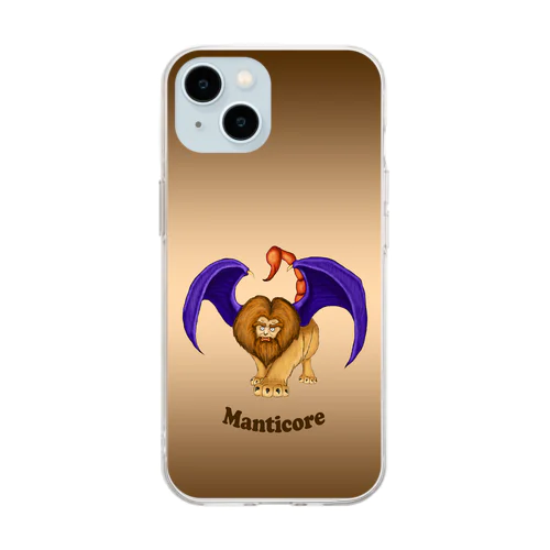 幻獣スマホケース　マンティコア Soft Clear Smartphone Case
