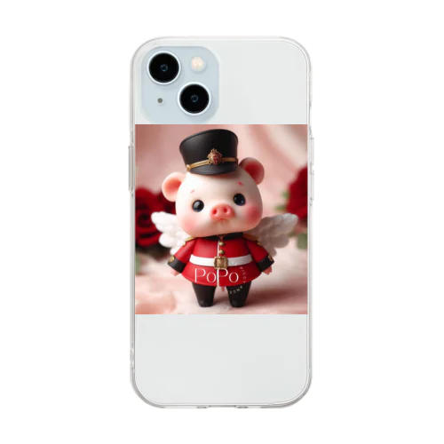 Cute Pig Angel "PoPo"   SN003 Soft Clear Smartphone Case