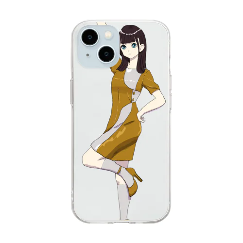 ふざけ倒してゃん Soft Clear Smartphone Case