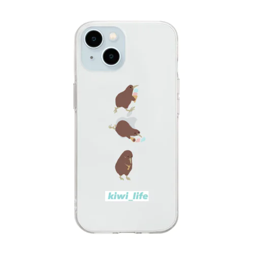 kiwi_life（アイス）/スマホケース Soft Clear Smartphone Case