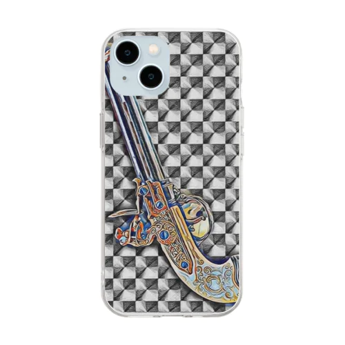 昔のピストル🔫 Soft Clear Smartphone Case