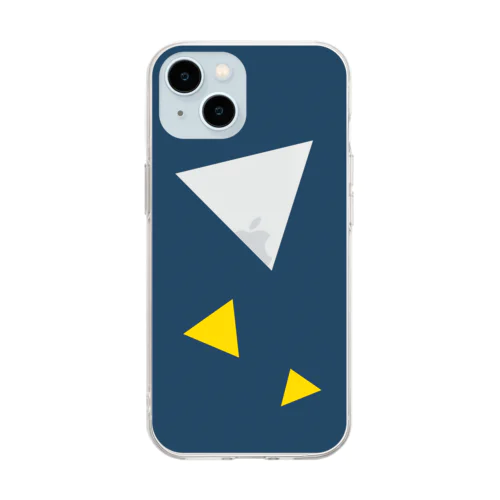 三角から覗く世界 Soft Clear Smartphone Case
