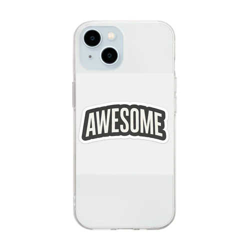 AWESOME ストリート Soft Clear Smartphone Case