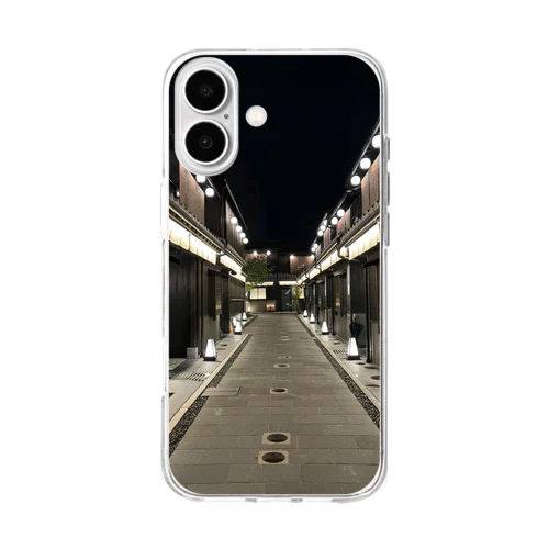 京都の風景　夜 Soft Clear Smartphone Case