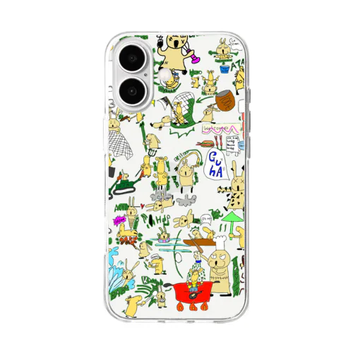 だわきり　ワールド Soft Clear Smartphone Case