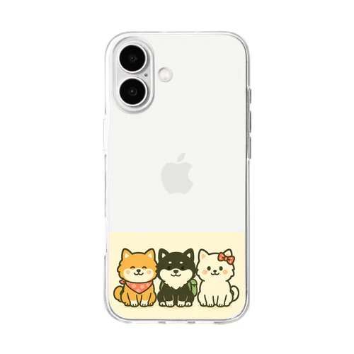 柴犬 MofuShiba なかよしシリーズ Soft Clear Smartphone Case