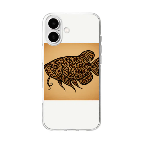 トライバル　アロワナ Soft Clear Smartphone Case