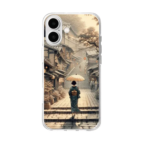 スマホケース　涼しい夏2 Soft Clear Smartphone Case