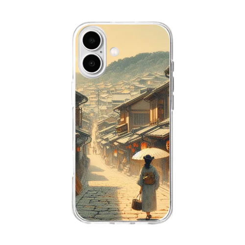 スマホケース　涼しい夏4 Soft Clear Smartphone Case
