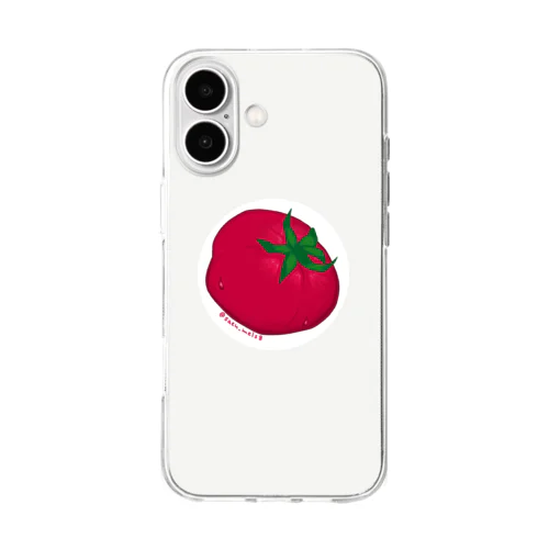 みずみずしいトマト Soft Clear Smartphone Case