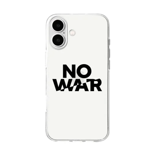 反戦｜NO WAR Soft Clear Smartphone Case