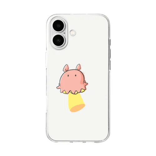 メンダコUFO Soft Clear Smartphone Case
