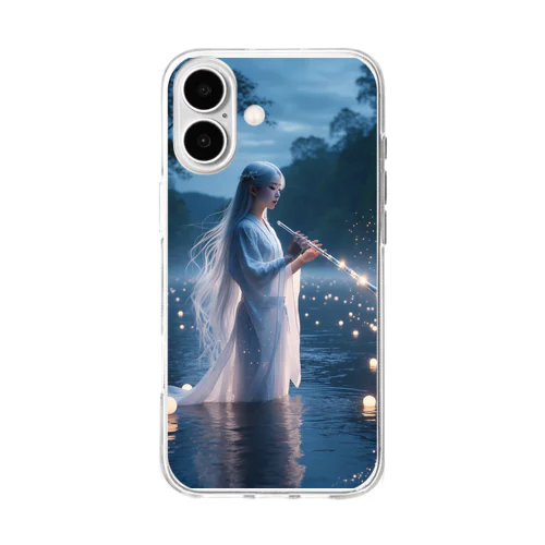 澪音（みおん） - 森の灯りシリーズ / Mion – Forest of Light Series Soft Clear Smartphone Case