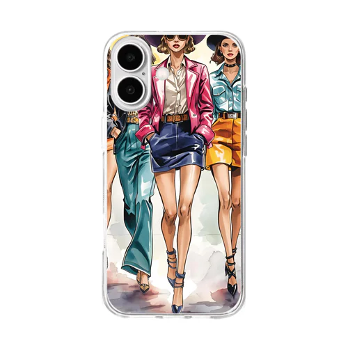 古着風 Soft Clear Smartphone Case