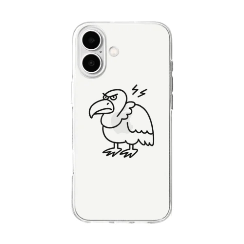 怒りのハゲワシ君 Soft Clear Smartphone Case
