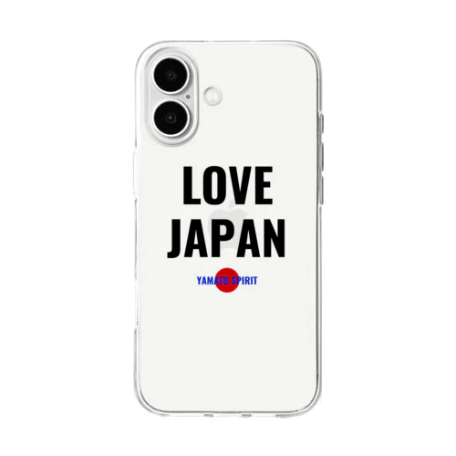 日本の誇り – YAMATO SPIRIT｜愛国心と大和魂を込めたシンプルデザイン – LOVE JAPAN MAMA Soft Clear Smartphone Case