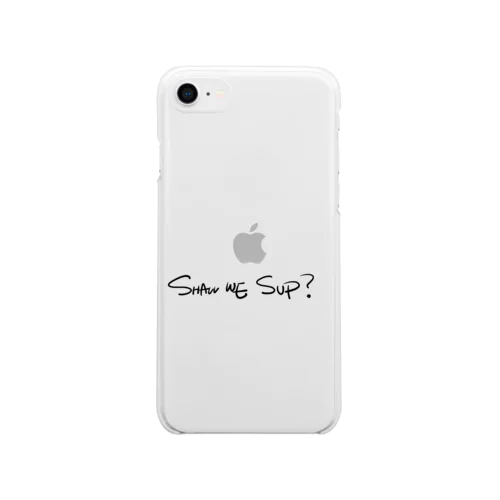 手書きShall we SUP? Soft Clear Smartphone Case