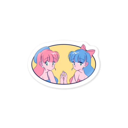双子のアイドルちゃん Sticker