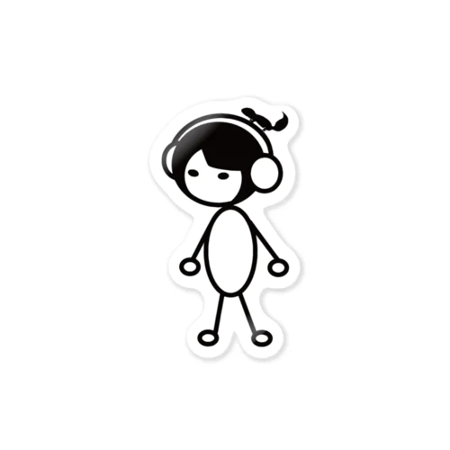 きつね渾身の自画像ステッカー Sticker