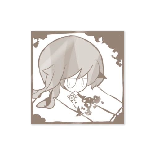 ハート白 Sticker