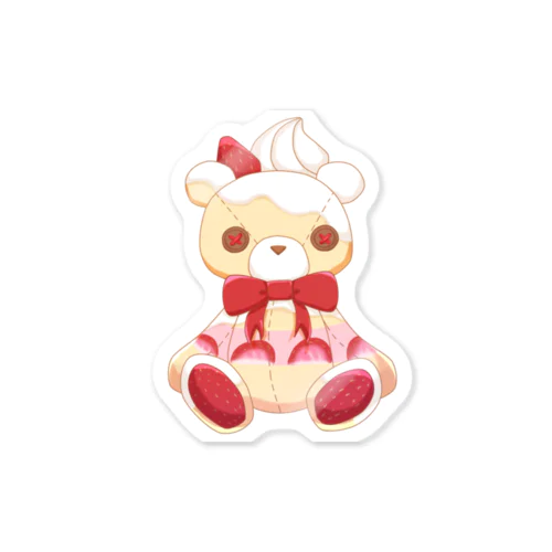 おいしくいただクマ~ショートケーキ~ Sticker