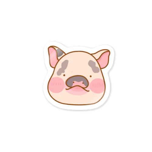 マイクロブタのおもち Sticker