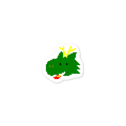pixel dragon Sticker
