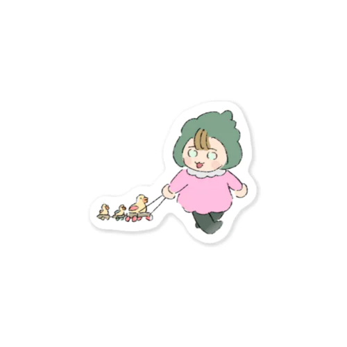 タニちゃんとアヒルさん Sticker