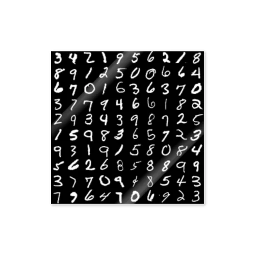 MNIST手書き文字データセット Sticker