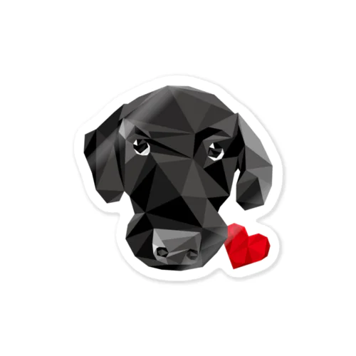 豚鼻な黒ラブ Sticker