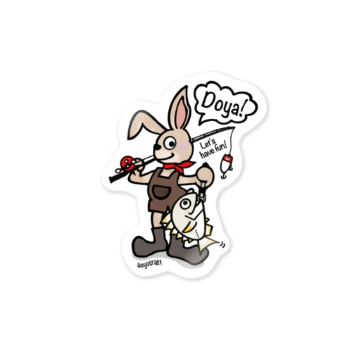 Doya!Usagi  キビレ Sticker