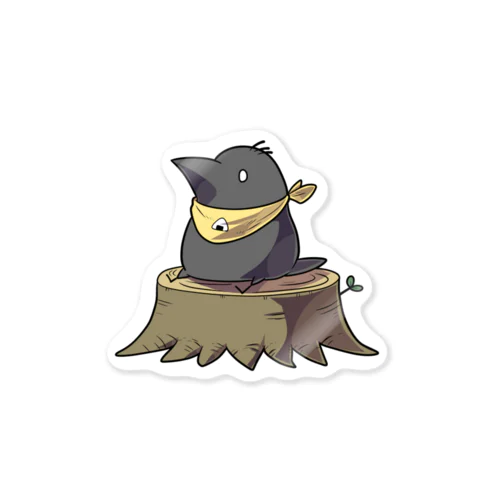 からすのこステッカー Sticker