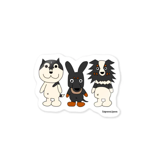 ハスキー＆オゥシー＆シェパ Sticker