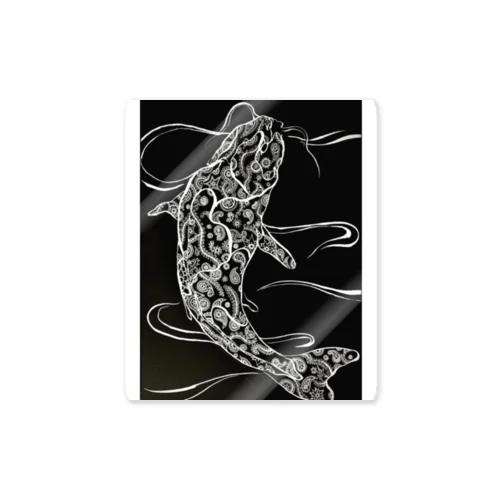 鯉 ペイズリー柄 Sticker