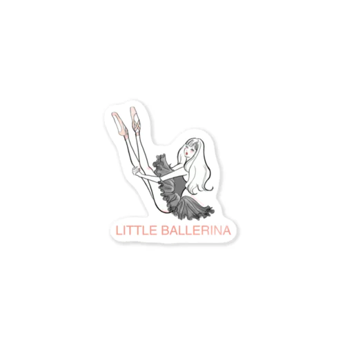 LITTLE BALLERINA-BLack2 Sticker