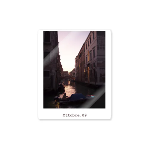Ottobre. 09 / Venezia，italia Sticker