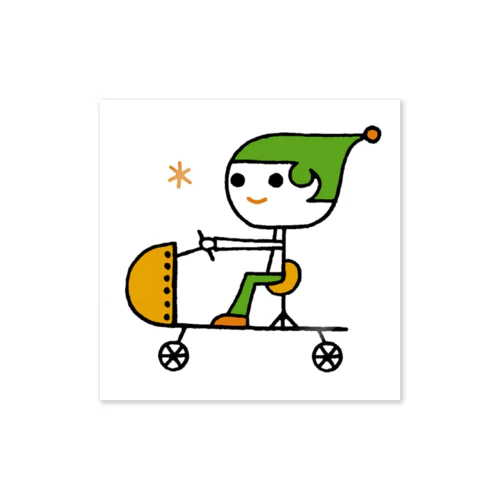 スペースカーボーイ Sticker