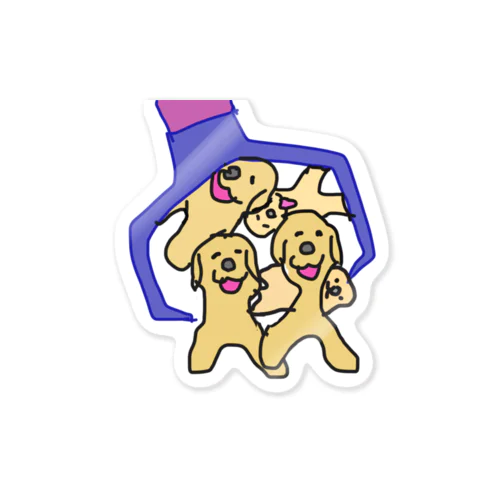 ゴールデン 大量 Sticker