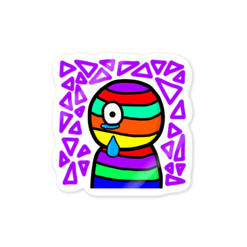 涙をこぼすmummy Sticker