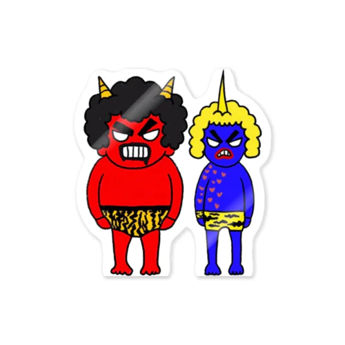 赤鬼青鬼 Sticker