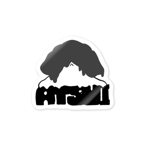 あついぬ　ステッカー Sticker