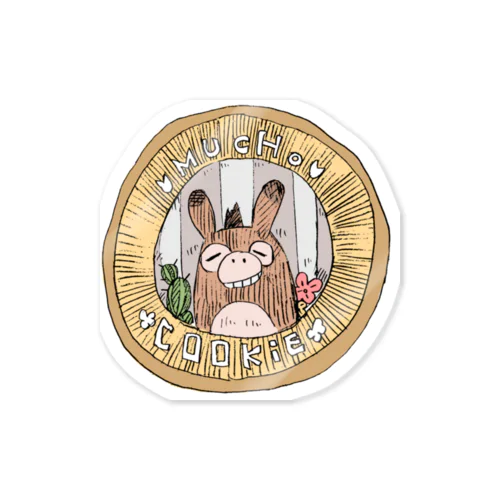ロバのムーチョのクッキー缶デザイン Sticker